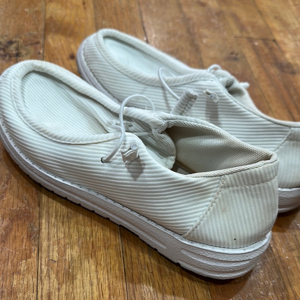 Cream Slip-On Sneakers